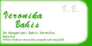 veronika bahis business card